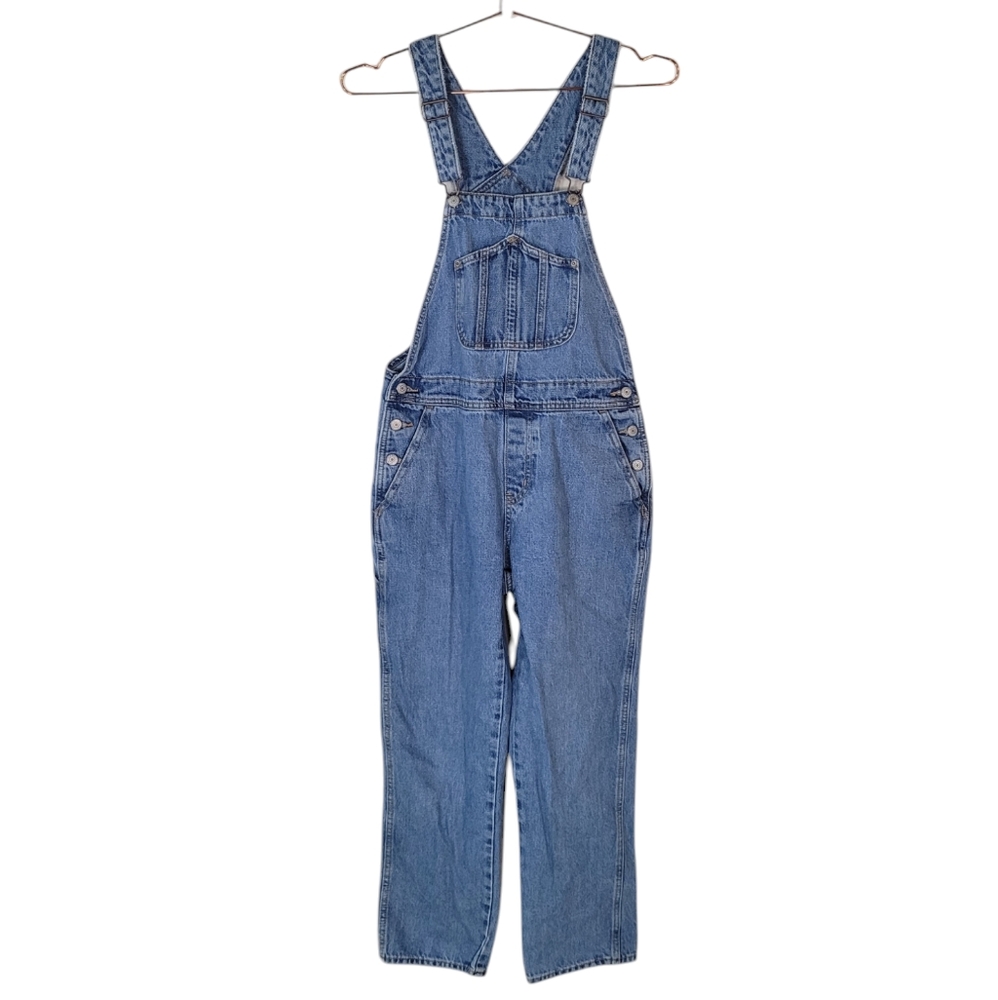 Old Navy Blue Denim Overalls Adjustable Straps